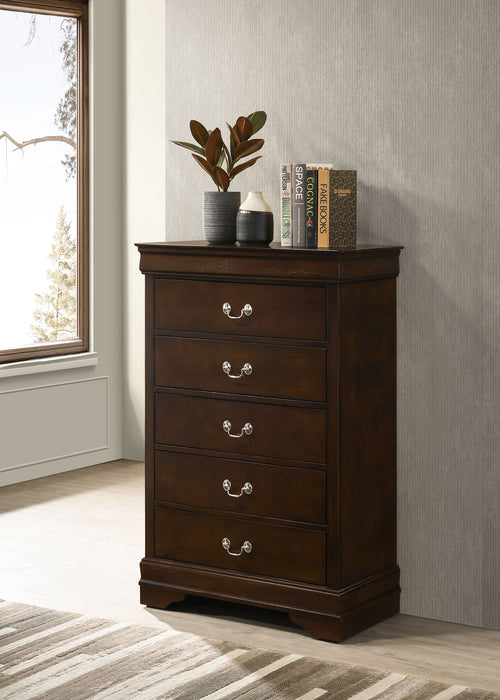 Louis Philippe Chest Brown - California Furniture (Coachella, CA)