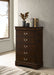 Louis Philippe Chest Brown - California Furniture (Coachella, CA)