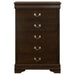 Louis Philippe Chest Brown - California Furniture (Coachella, CA)