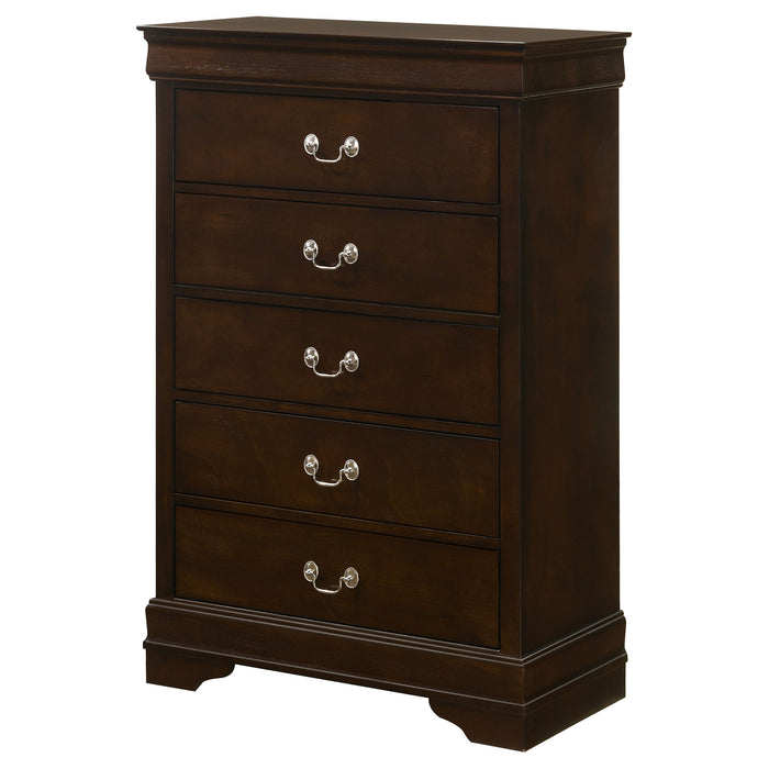 Louis Philippe Chest Brown - California Furniture (Coachella, CA)