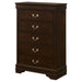Louis Philippe Chest Brown - California Furniture (Coachella, CA)