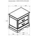 Louis Philippe Nightstands - California Furniture (Coachella, CA)