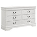 Louis Philippe 6-drawer Dresser White - California Furniture (Coachella, CA)