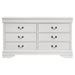 Louis Philippe 6-drawer Dresser White - California Furniture (Coachella, CA)