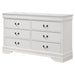 Louis Philippe 6-drawer Dresser White - California Furniture (Coachella, CA)
