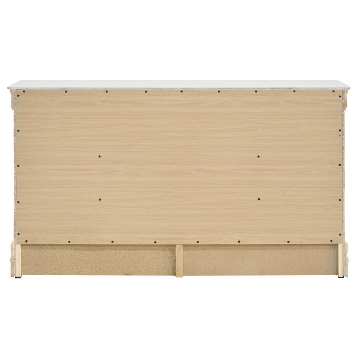 Louis Philippe 6-drawer Dresser White - California Furniture (Coachella, CA)
