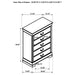 Louis Philippe 5-drawer Bedroom Chest White - California Furniture (Coachella, CA)