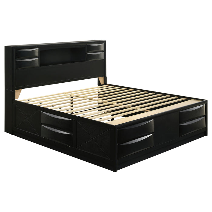 Briana Bookcase Platform Storage Bed - California Furniture (Coachella, CA)