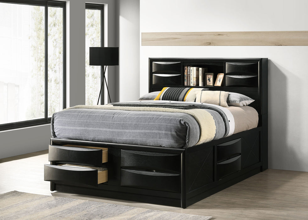 Briana Bookcase Platform Storage Bed - California Furniture (Coachella, CA)