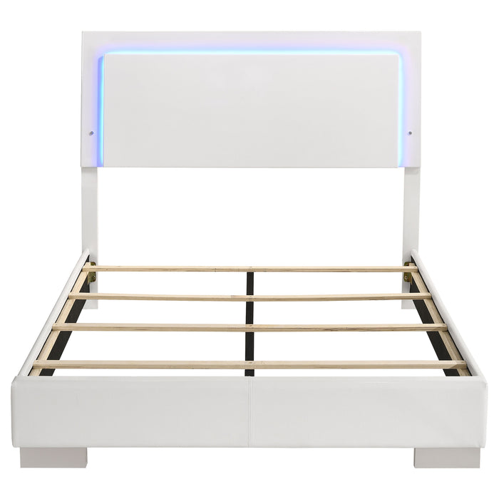 Felicity Panel Bed with LED Lighting - California Furniture (Coachella, CA)