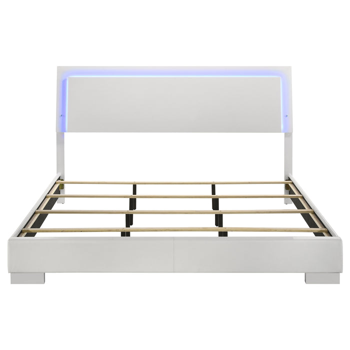 Felicity Panel Bed with LED Lighting - California Furniture (Coachella, CA)