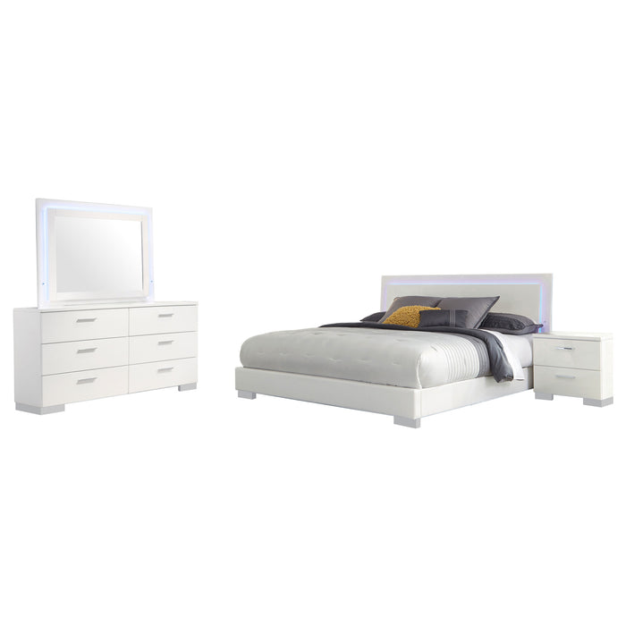 Felicity Bedroom Set White - California Furniture (Coachella, CA)