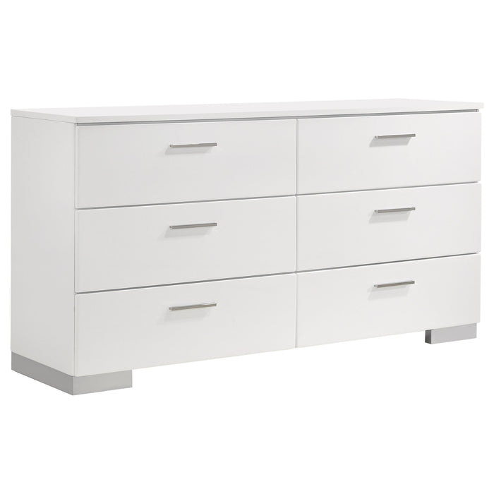 Felicity Bedroom Set White - California Furniture (Coachella, CA)