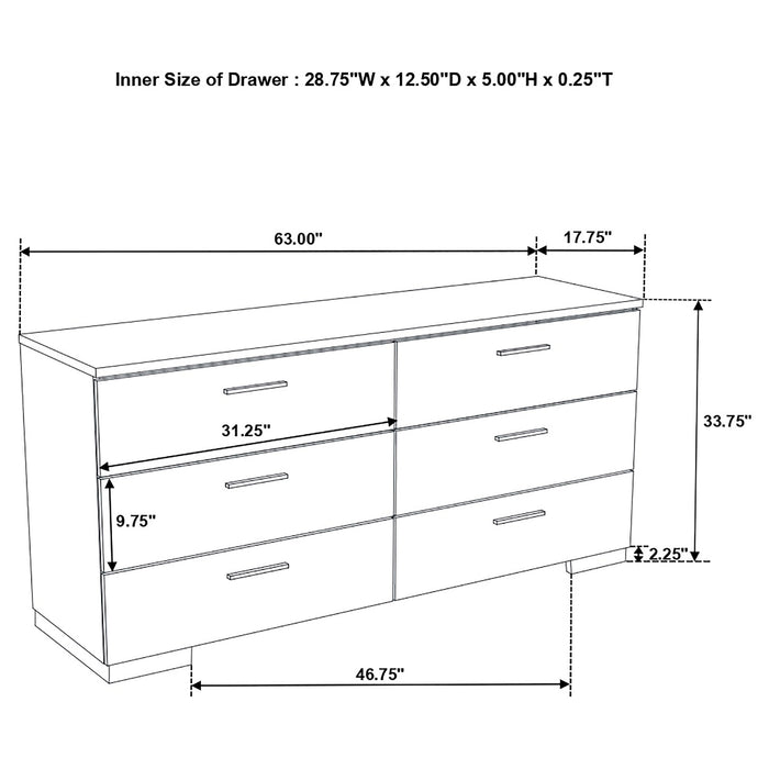 Felicity Bedroom Set White - California Furniture (Coachella, CA)