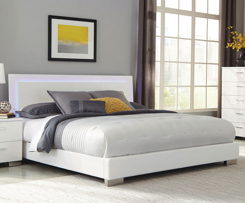 Felicity Panel Bed with LED Lighting - California Furniture (Coachella, CA)