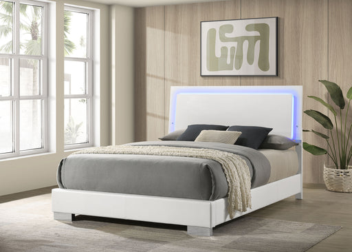 Felicity Panel Bed with LED Lighting - California Furniture (Coachella, CA)