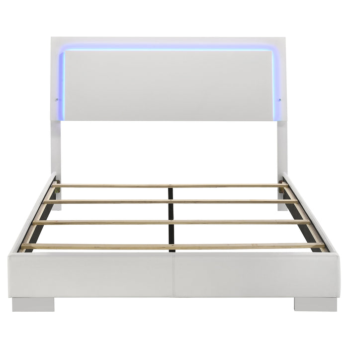 Felicity Panel Bed with LED Lighting - California Furniture (Coachella, CA)