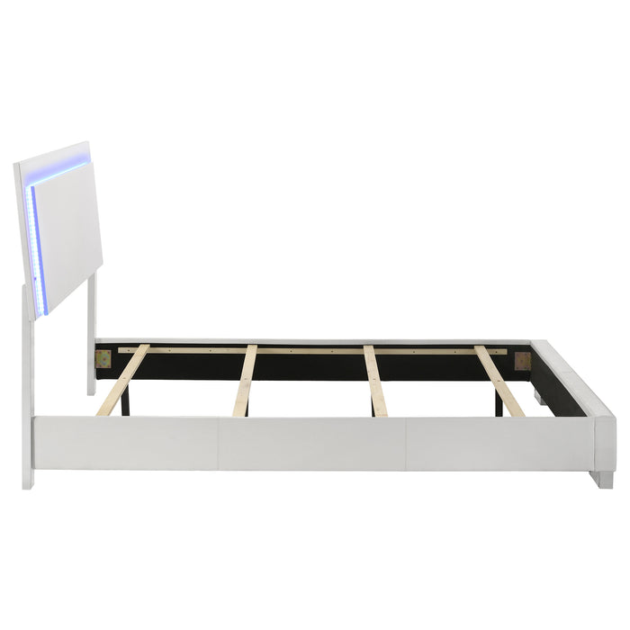 Felicity Panel Bed with LED Lighting - California Furniture (Coachella, CA)