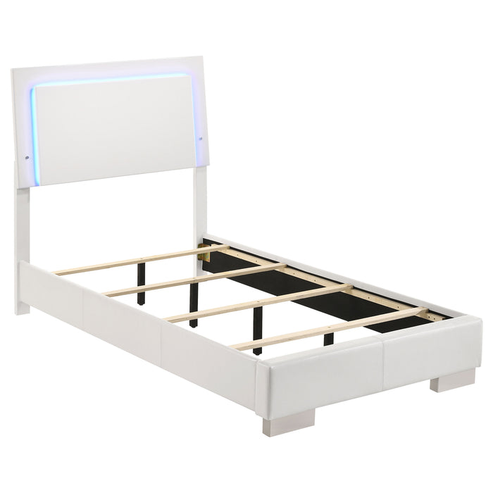 Felicity Panel Bed with LED Lighting - California Furniture (Coachella, CA)
