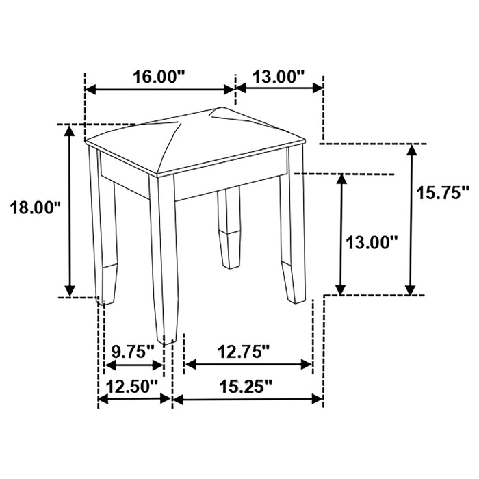 Felicity Vanity Stools - California Furniture (Coachella, CA)
