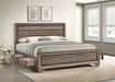 Kauffman California King, Eastren King & Queen Storage Bed Washed Taupe - California Furniture (Coachella, CA)