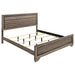 Kauffman California King, E.king, & Queen Panel Bed Washed Taupe - California Furniture (Coachella, CA)