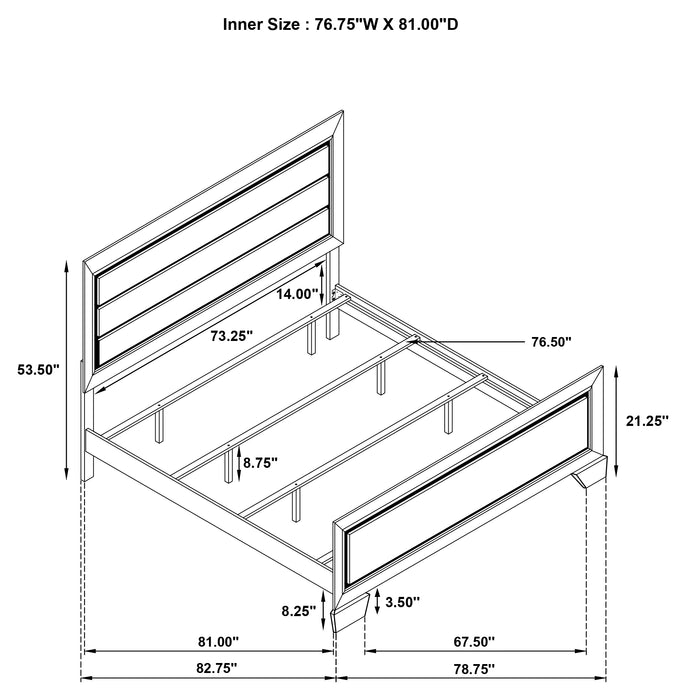 Kauffman Panel Bed - California Furniture (Coachella, CA)
