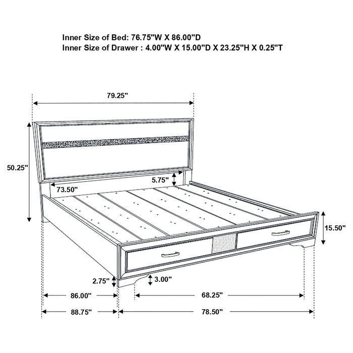 Miranda Panel Platform Storage Bed - California Furniture (Coachella, CA)