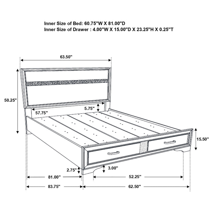 Miranda Panel Platform Storage Bed - California Furniture (Coachella, CA)