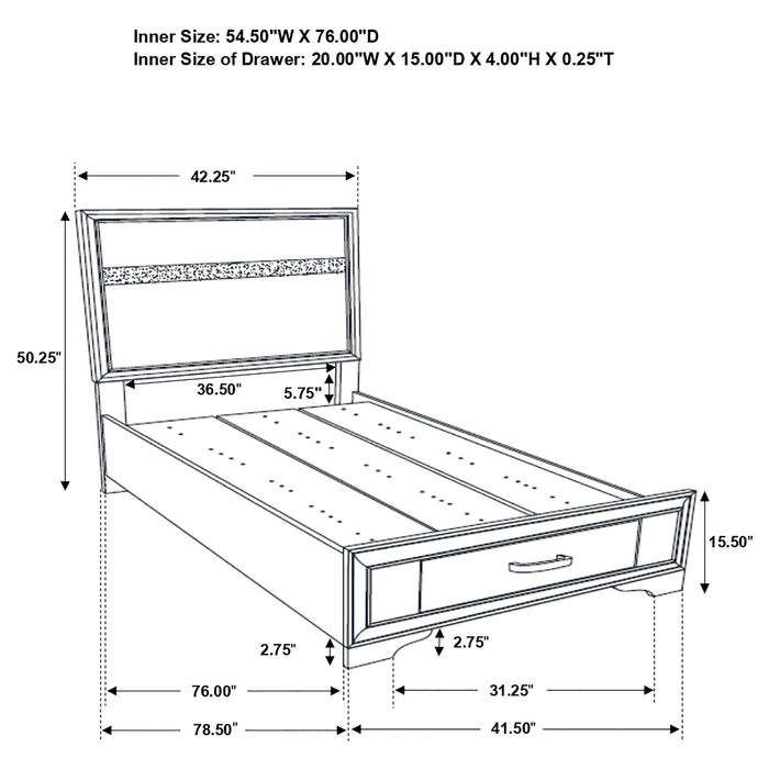 Miranda Panel Platform Storage Bed - California Furniture (Coachella, CA)