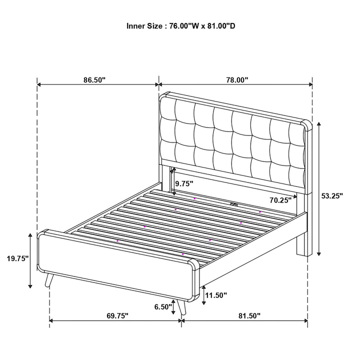 Robyn Panel Platform Bed - California Furniture (Coachella, CA)