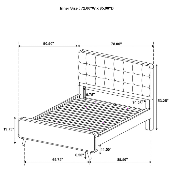 Robyn Panel Platform Bed - California Furniture (Coachella, CA)