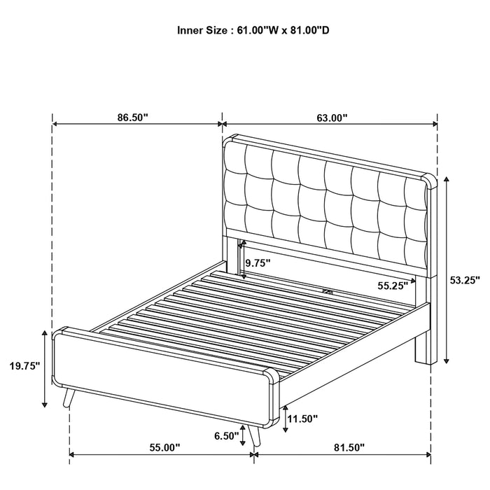 Robyn Panel Platform Bed - California Furniture (Coachella, CA)