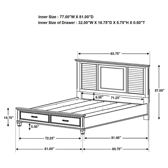 Franco 5 Pc Bedroom Sets - California Furniture (Coachella, CA)