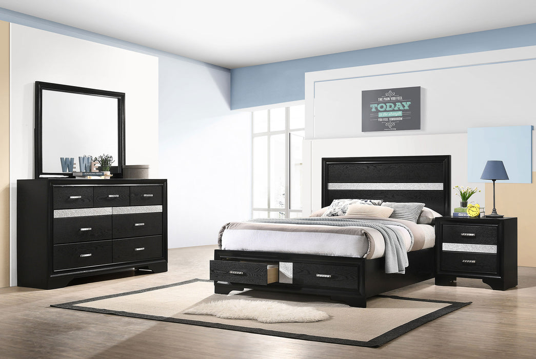 Miranda Bedroom Sets Black - California Furniture (Coachella, CA)