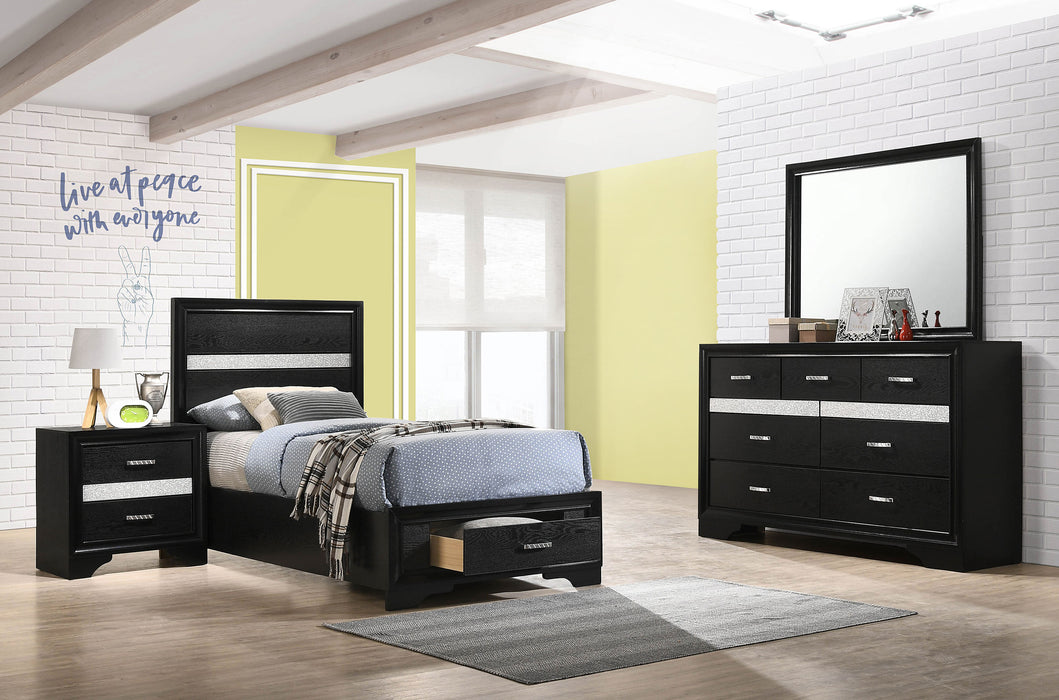 Miranda Bedroom Sets Black - California Furniture (Coachella, CA)