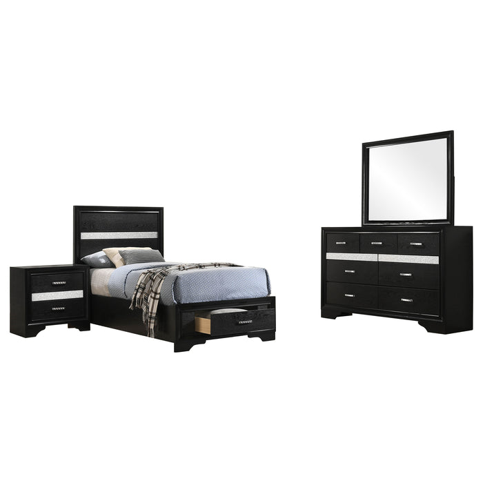 Miranda Bedroom Sets Black - California Furniture (Coachella, CA)