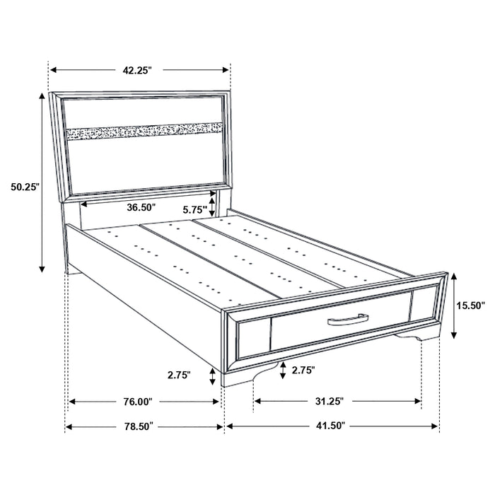 Miranda Bedroom Sets Black - California Furniture (Coachella, CA)