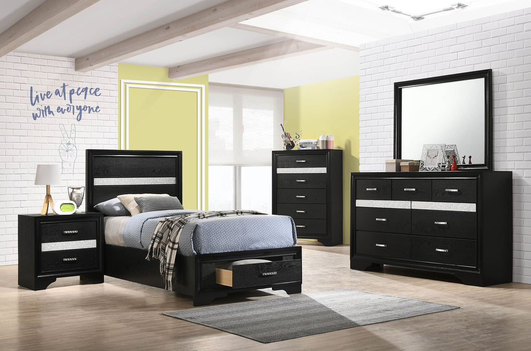 Miranda Bedroom Sets Black - California Furniture (Coachella, CA)