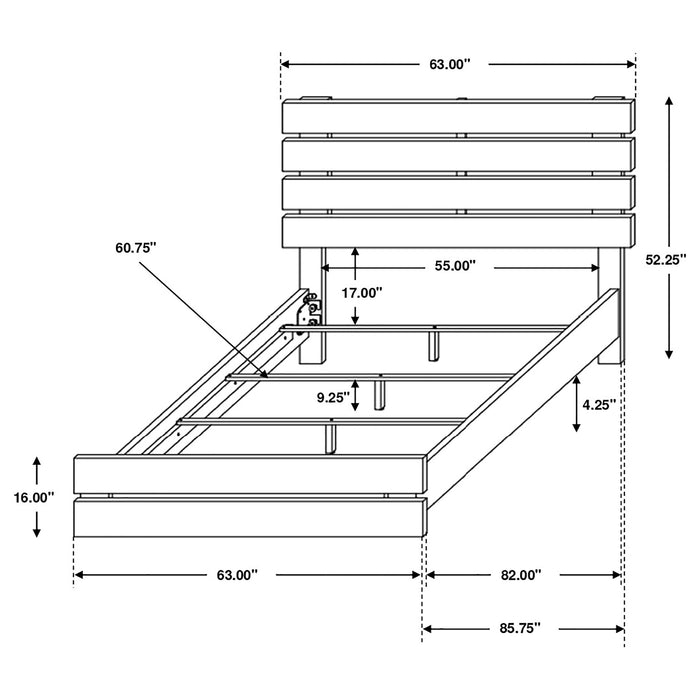 Brantford Wood Storage Panel Bed - California Furniture (Coachella, CA)