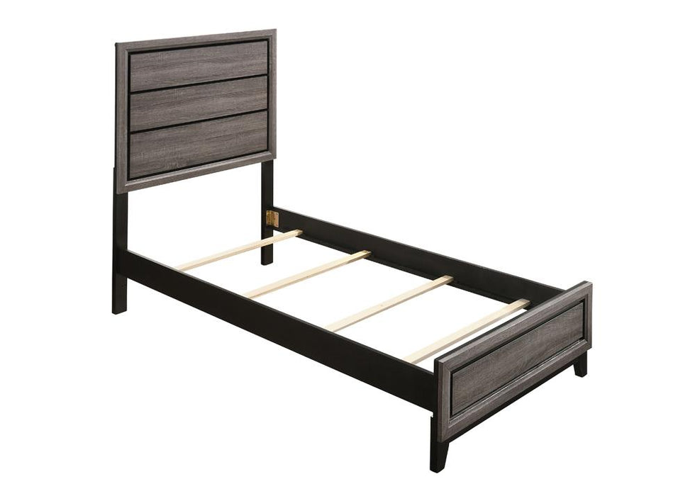 Watson Full & Twin Panel Bed Grey Oak - California Furniture (Coachella, CA)