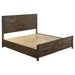 Woodmont Eastern King & Queen Storage Bed Rustic Golden Brown - California Furniture (Coachella, CA)