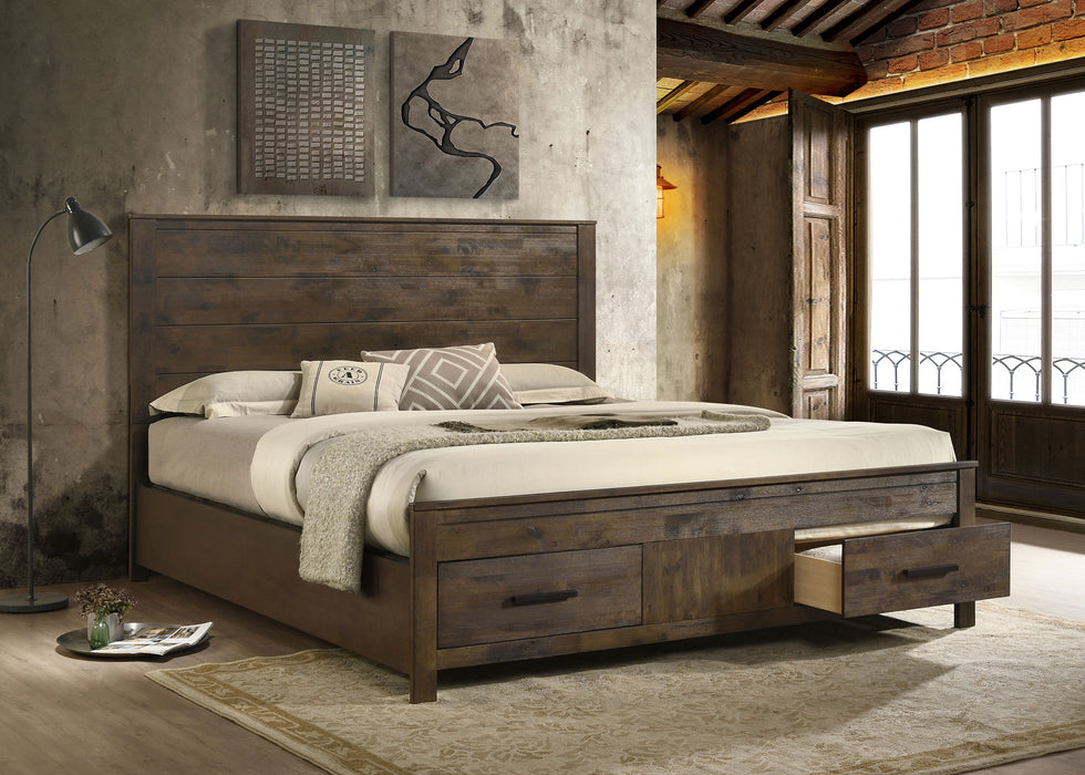 Woodmont Panel Platform Storage Bed - California Furniture (Coachella, CA)