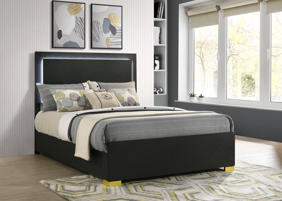 Marceline Panel Bed with LED Lighting - California Furniture (Coachella, CA)