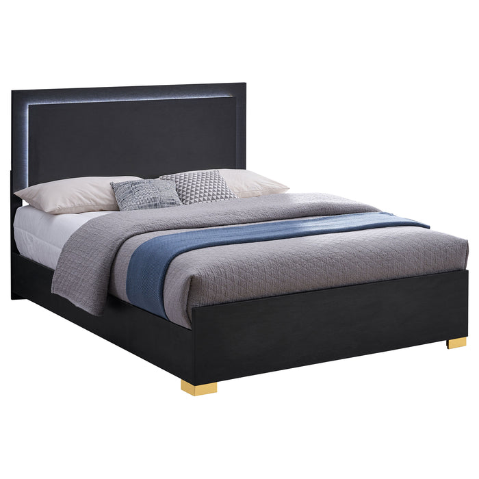 Marceline Beds White & Black Eastren King, Full, Twin, & Queen - California Furniture (Coachella, CA)