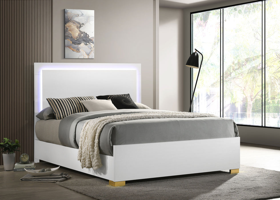 Marceline Panel Bed with LED Lighting - California Furniture (Coachella, CA)
