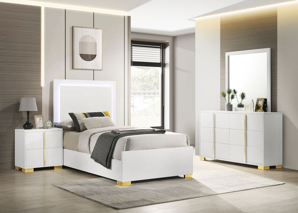 Marceline Bedroom Sets White & Black 4 & 5 Piece - California Furniture (Coachella, CA)