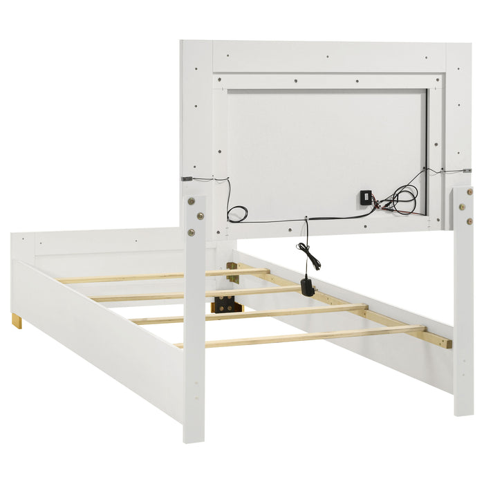 Marceline Beds White & Black Eastren King, Full, Twin, & Queen - California Furniture (Coachella, CA)