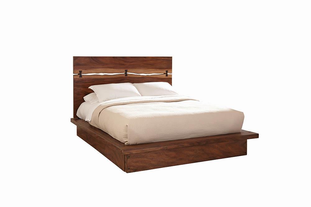 Winslow California King, E.King & Queen Bed Smokey Walnut and Coffee Bean - California Furniture (Coachella, CA)