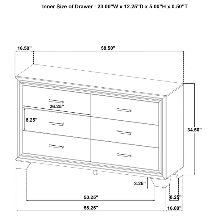 Wright 4 Pc & 5 Pc Bedroom Set - California Furniture (Coachella, CA)